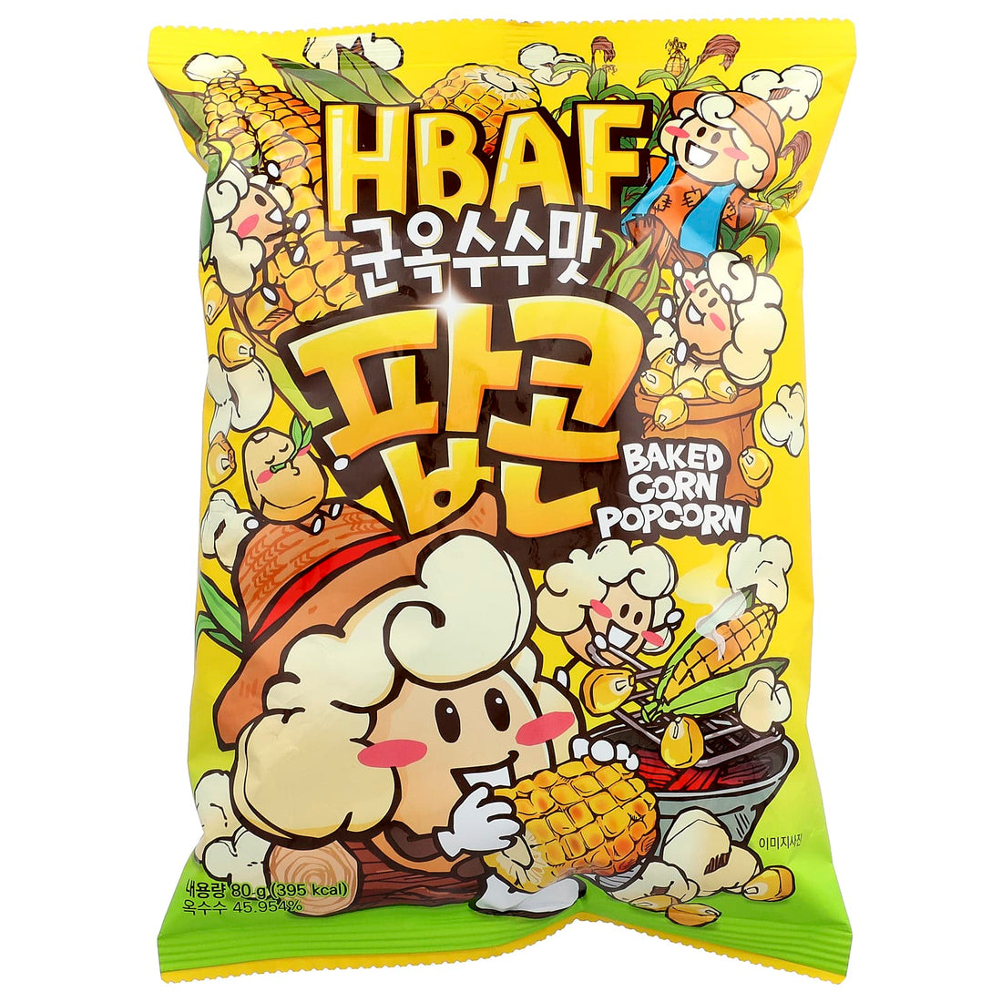 HBAF Baked Corn Popcorn 80g (South Korea)
