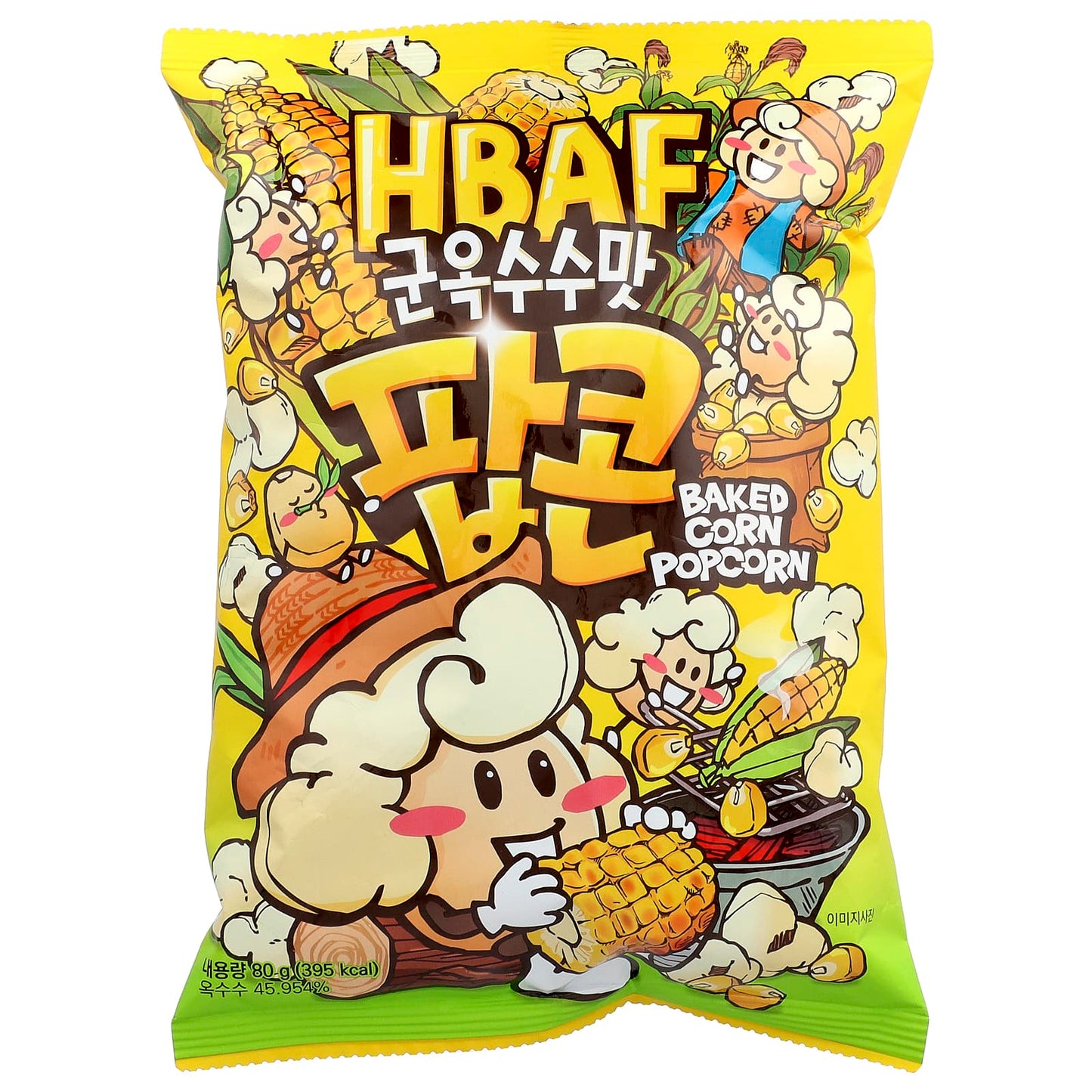 HBAF Baked Corn Popcorn 80g (South Korea)