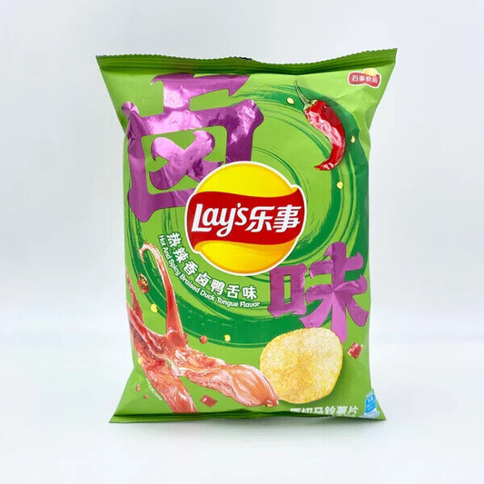 Lay's Spicy Braised Duck Tongue 70g (Taiwan)
