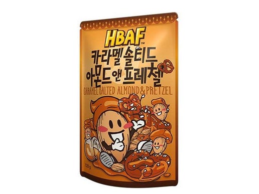 HBAF Korean Salted Caramel & Pretzel 120g Almonds (South Korea)