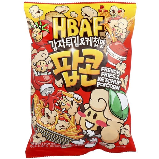 HBAF French Fries & Ketchup Popcorn 80g (South Korea)