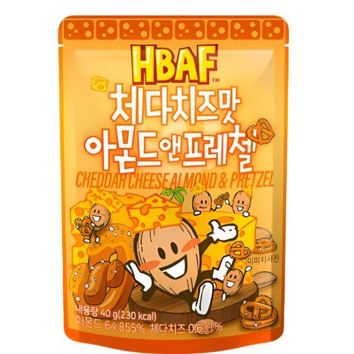 HBAF Cheddar Cheese Almond & Pretzel 40g (South Korea)