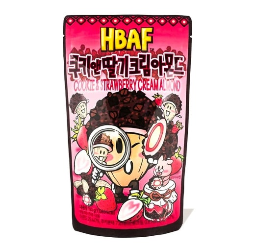 HBAF Cookie & Strawberry Cream Almond 120g (South Korea)