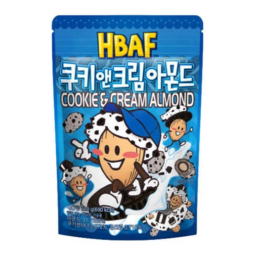 HBAF Cookie & Cream Almond 120g (South Korea)