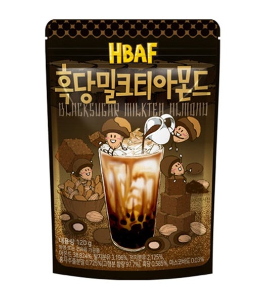 HBAF Blacksugar Milktea Almond 120g (South Korea)
