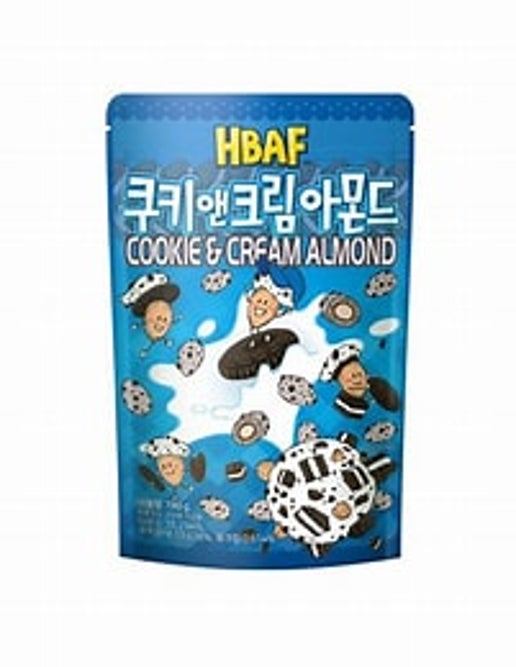 HBAF Cookie & Cream Almond 40g (South Korea)
