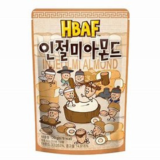 HBAF Korean Inseolmi Almond 120g (South Korea)