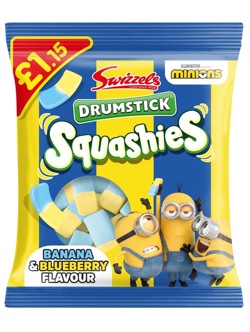 Drumstick Squashies Minions Banana & Blueberry 120g (UK)