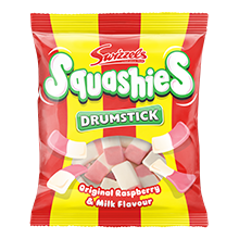 Swizzels Drumstick Squashies Raspberry & Milk 120g ( United Kingdom)