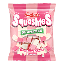 Swizzels Drumstick Squashies Strawberry & Cream 120g (United Kingdom)